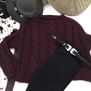 Sold NWOT cable knit Free People sweater